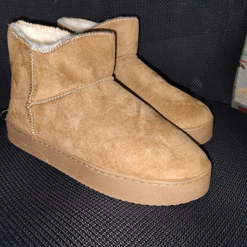 Life Stride Brown Suede Ankle Boots